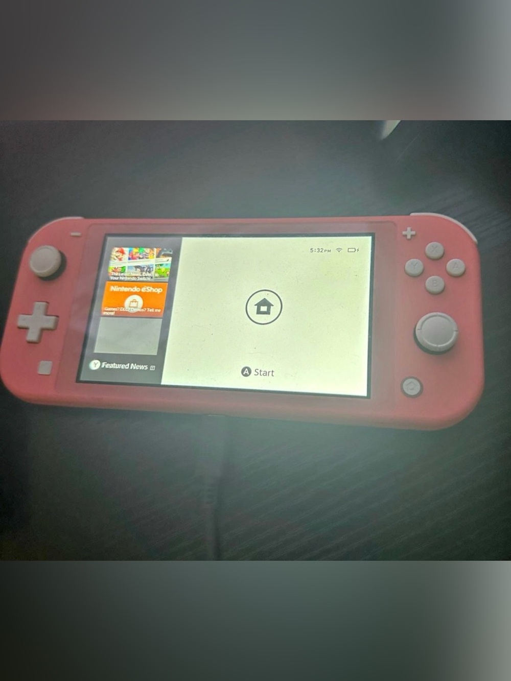 Nintendo Switch Lite Handheld Console - Pink with two games